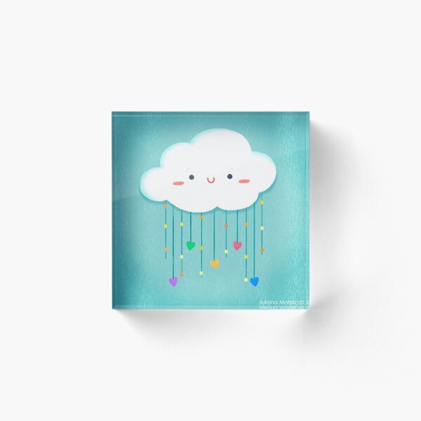 Cloud Love Acrylic Block