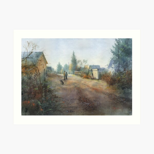 Autumn. Morning. Rybachiy Art Print