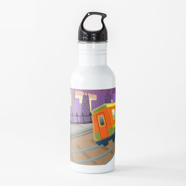 Night Time Subway Surf Water Bottle