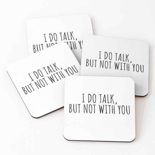 Item preview, Introvert Quote, I Do Talk But Not With You designed and sold by RougeAtelier.