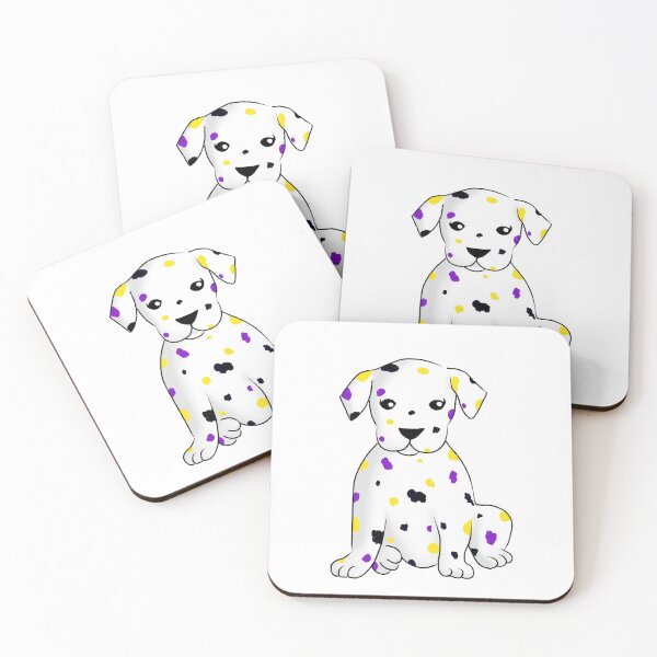Item preview, Subtle Nonbinary Pride Dalmatian designed and sold by Audrey Lee.