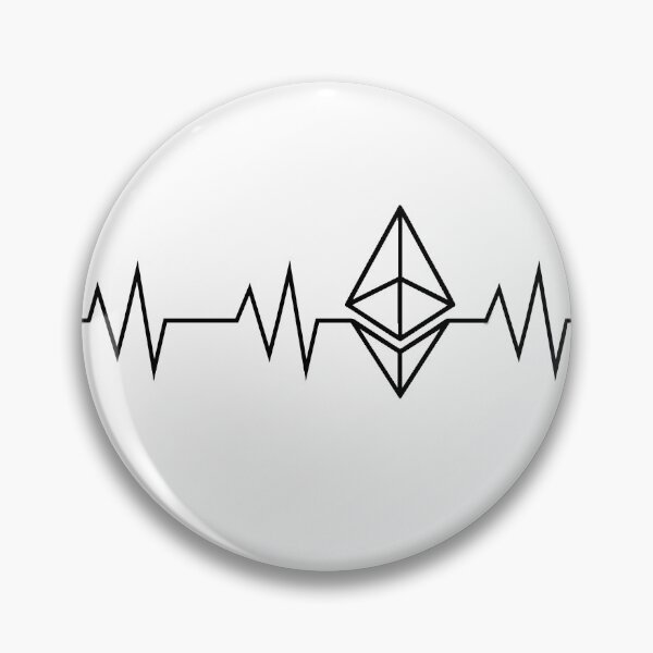 Item preview, Ethereum Heartbeat Black Crypto Shirt Blockchain Revolution designed and sold by ElkeD.