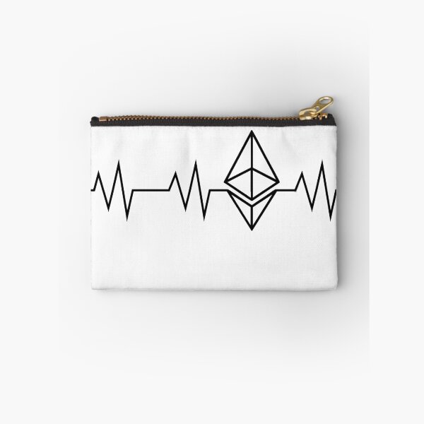 Item preview, Ethereum Heartbeat Black Crypto Shirt Blockchain Revolution designed and sold by ElkeD.