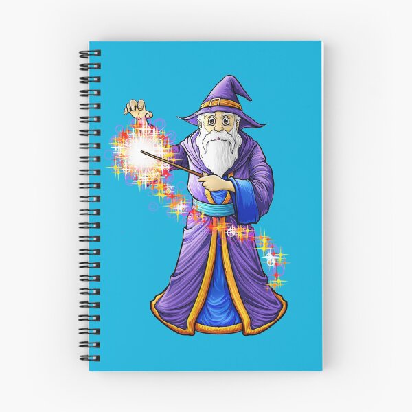 Item preview, Wizard & Wand Casting A Magic Spell designed and sold by Delightfully Cynical.