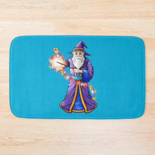 Item preview, Wizard & Wand Casting A Magic Spell designed and sold by Delightfully Cynical.
