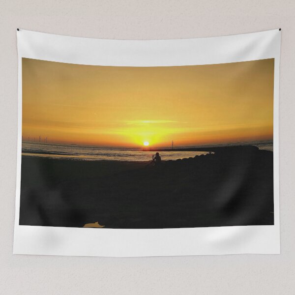 Item preview, Sunset Over River Mersey Estuary      Location New Brighton Shoreline,Wirral,Merseyside. England. designed and sold by ALEXANDER  STEPHEN PEMBERTON.