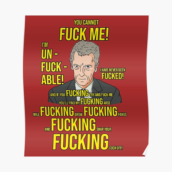 Malcolm Tucker The Thick Of It V2 Poster By Rockandrell Redbubble