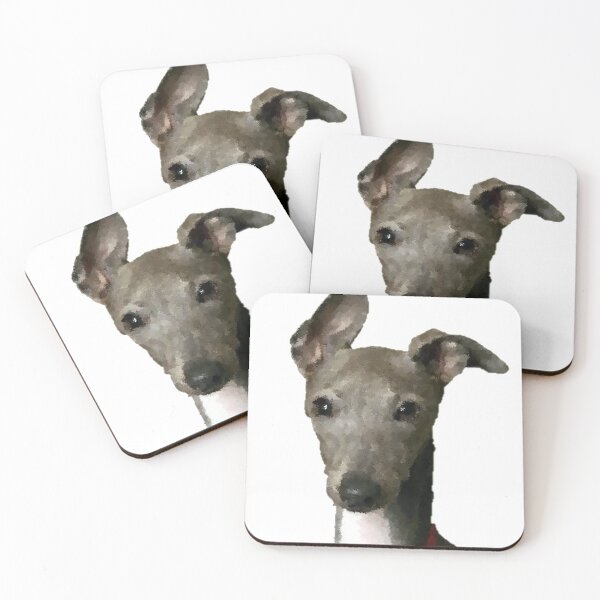 Item preview, Greyhound Cute Dog Art Print designed and sold by oggi0.
