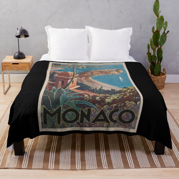 Item preview, PLM Monaco vintage travel poster designed and sold by stickart-marek.
