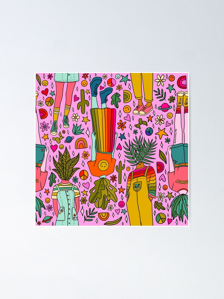 Alternate view of Plant Girls Print Poster