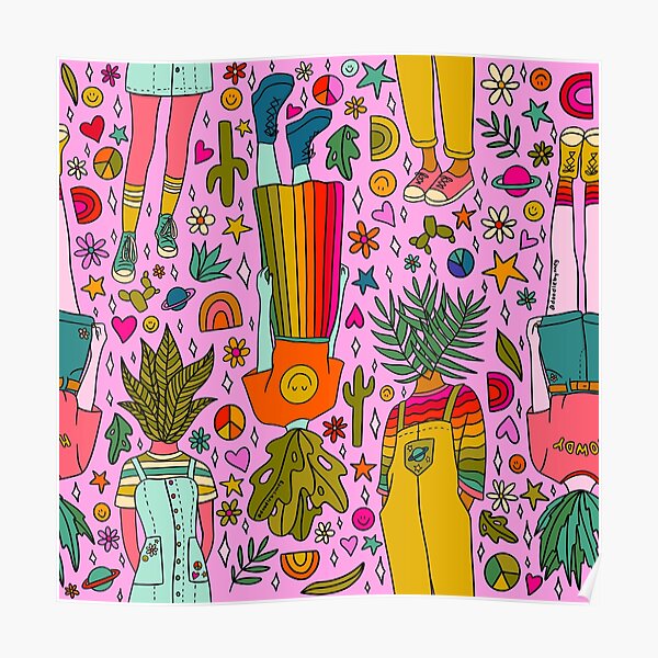 Plant Girls Print Poster