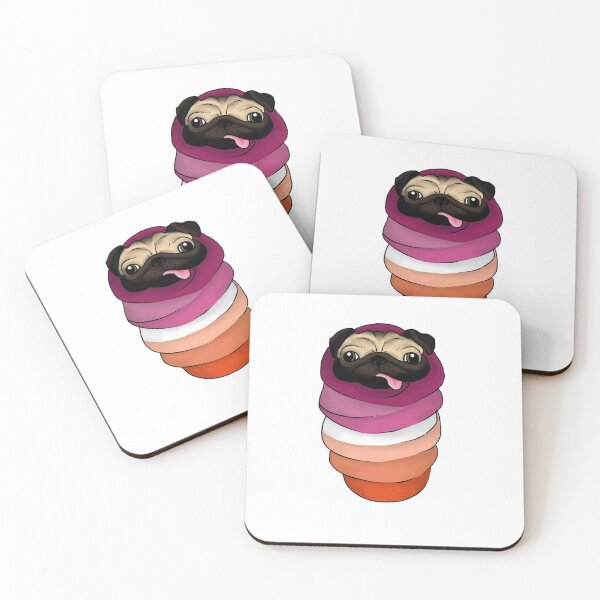 Item preview, Lesbian Pug in a Blanket designed and sold by Audrey Lee.