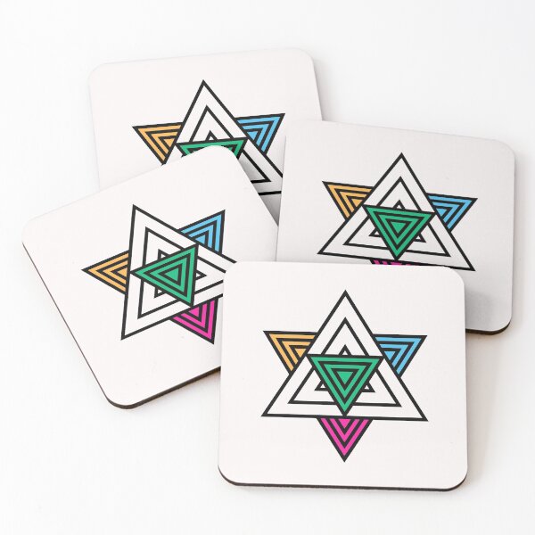 Item preview, Multicolored Cross Triangles designed and sold by TM Selvam.