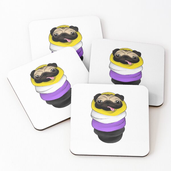 Item preview, Nonbinary Pug in a Blanket designed and sold by Audrey Lee.