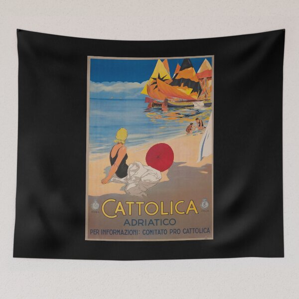 Item preview, ENIT Cattolica vintage travel poster designed and sold by stickart-marek.