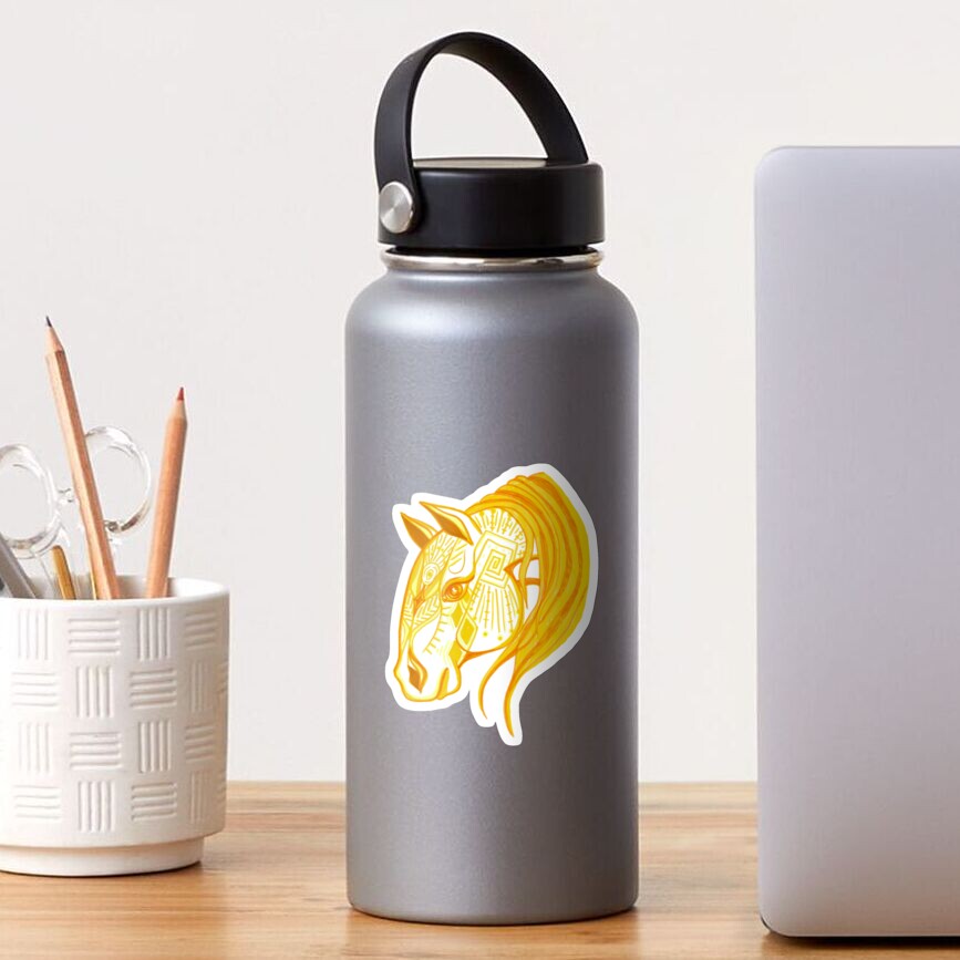 Spirit Horse - Yellow Gold Sticker
