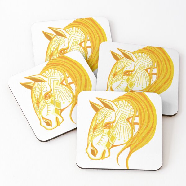 Item preview, Spirit Horse - Yellow Gold designed and sold by tinaschofield.