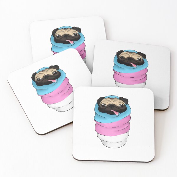 Item preview, Trans Pug in a Blanket designed and sold by Audrey Lee.