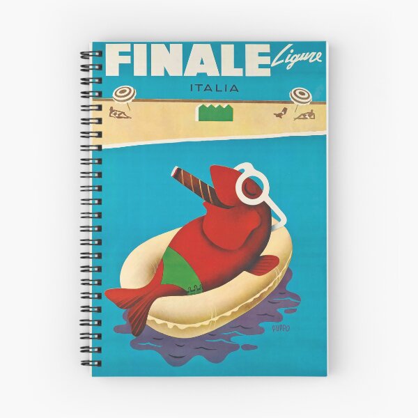 Item preview, Finale Ligure Italia vintage travel poster designed and sold by stickart-marek.