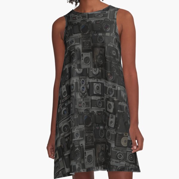 Collage of Cameras A-Line Dress