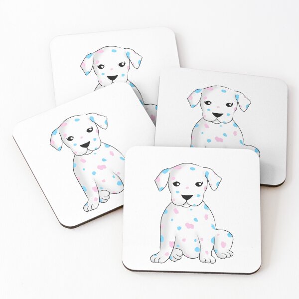 Item preview, Subtle Trans Pride Dalmatian designed and sold by Audrey Lee.
