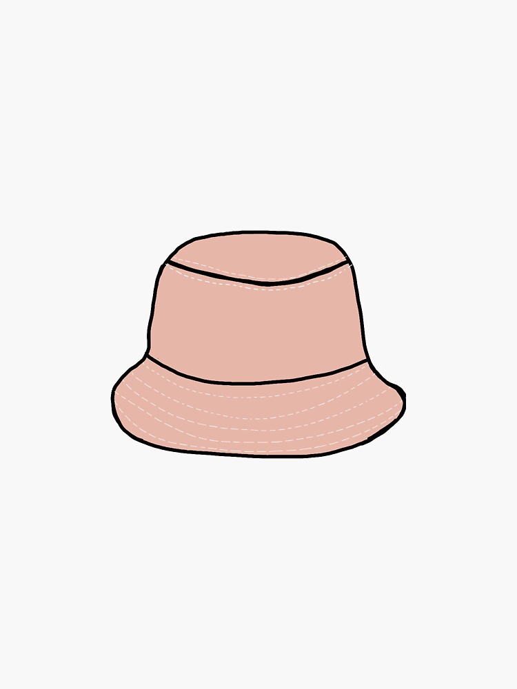 "pink pastel bucket hat vsco" Sticker for Sale by meghancrain Redbubble