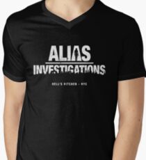 Alias Investigations (aged look) Men's V-Neck T-Shirt