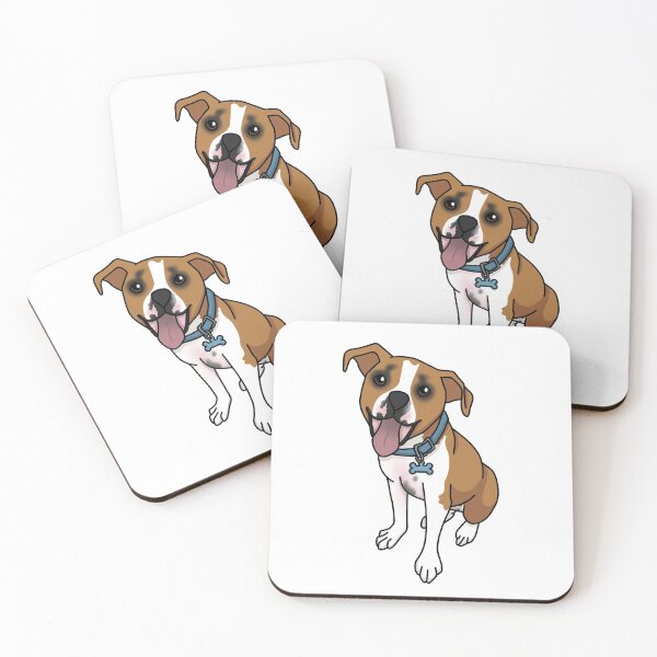 Item preview, Pebbles the Boxer Cartoon Dog designed and sold by meshellg12.