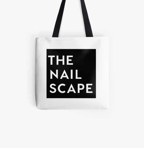 The Nailscape Square Wordmark All Over Print Tote Bag