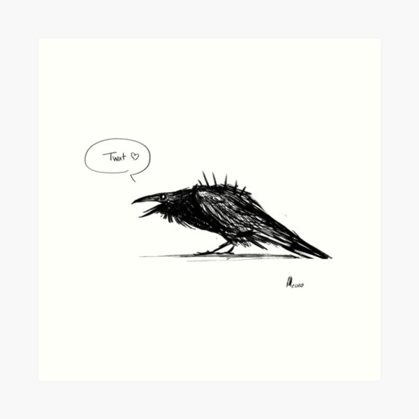 Rude Raven Art Prints for Sale | Redbubble