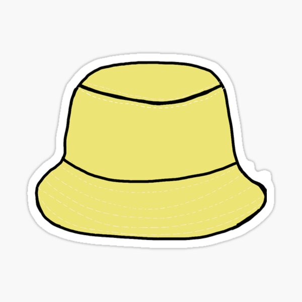 pastel yellow bucket hat