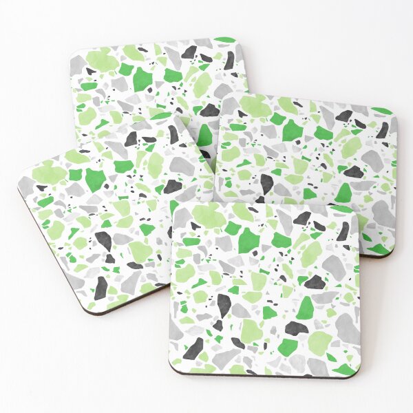 Item preview, Aromantic Pride Terrazzo Pattern designed and sold by Bumblefuzzies.