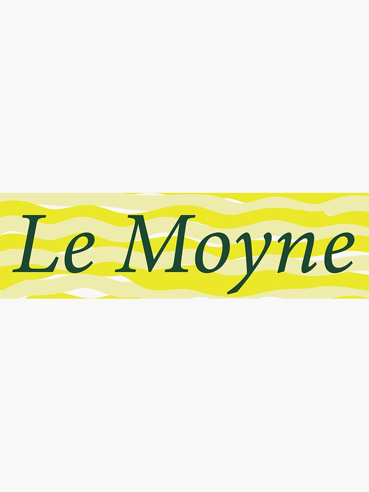 "Le Moyne " Sticker for Sale by ERB27 Redbubble