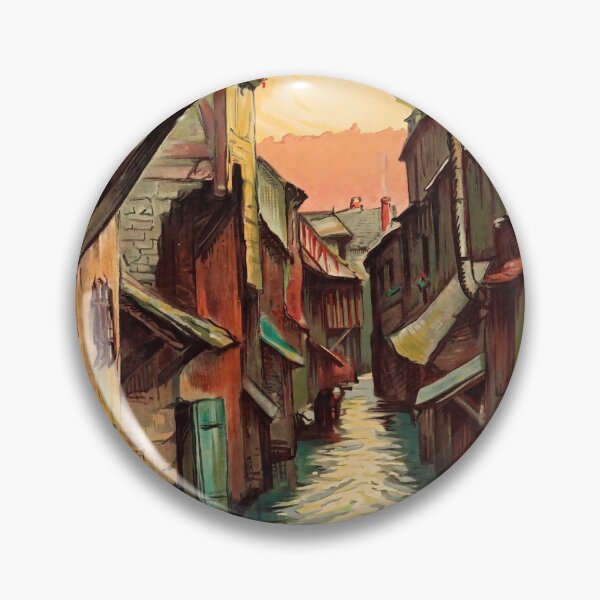 Item preview, La Venise Normande vintage travel poster designed and sold by stickart-marek.