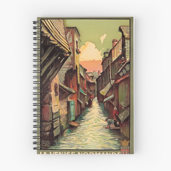 Item preview, La Venise Normande vintage travel poster designed and sold by stickart-marek.