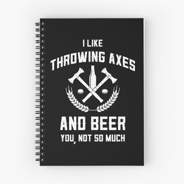 Item preview, Funny Axe Throwing Beer Drinking I Like Axes And Beer print designed and sold by jakehughes2015.