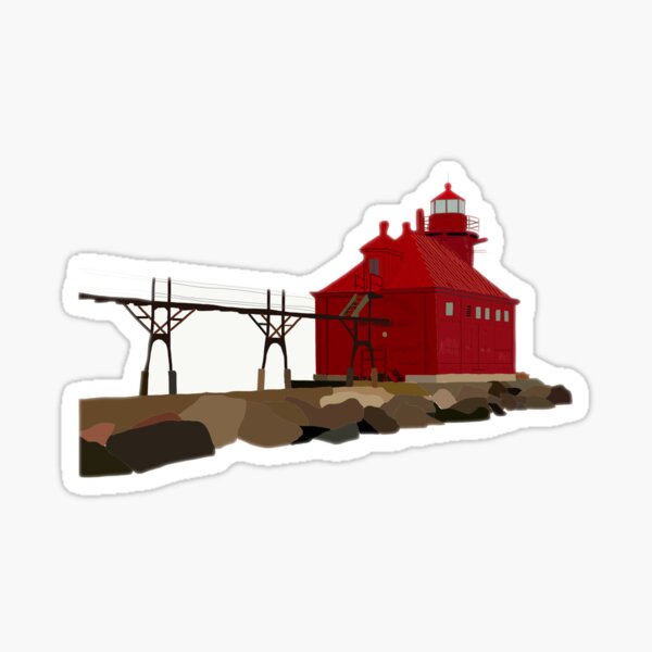 Item preview, Sturgeon Bay Canal Lighthouse designed and sold by elizabethjhenry.