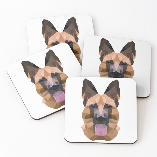 Item preview, German Shepherd Black and Tan Low Poly designed and sold by Abbysinthe.