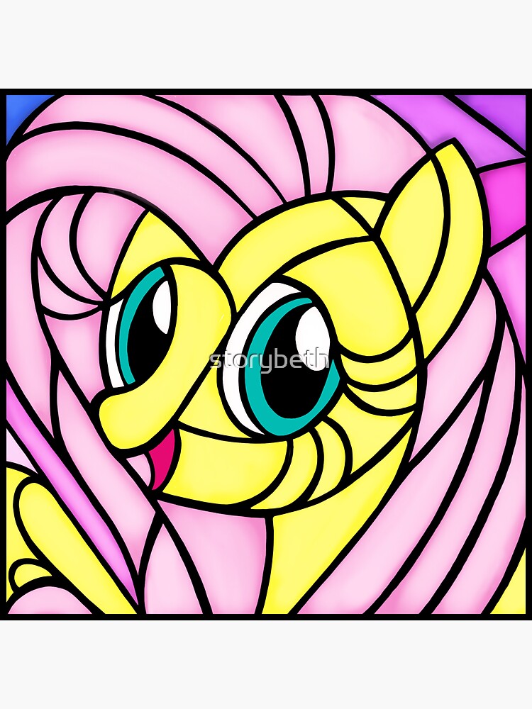 "Shy Stained Glass" Sticker for Sale by storybeth Redbubble