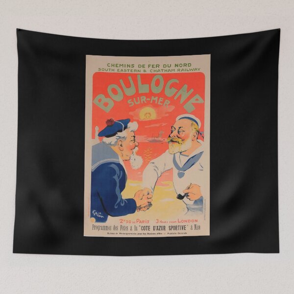 Item preview, NORD Boulogne vintage travel poster designed and sold by stickart-marek.