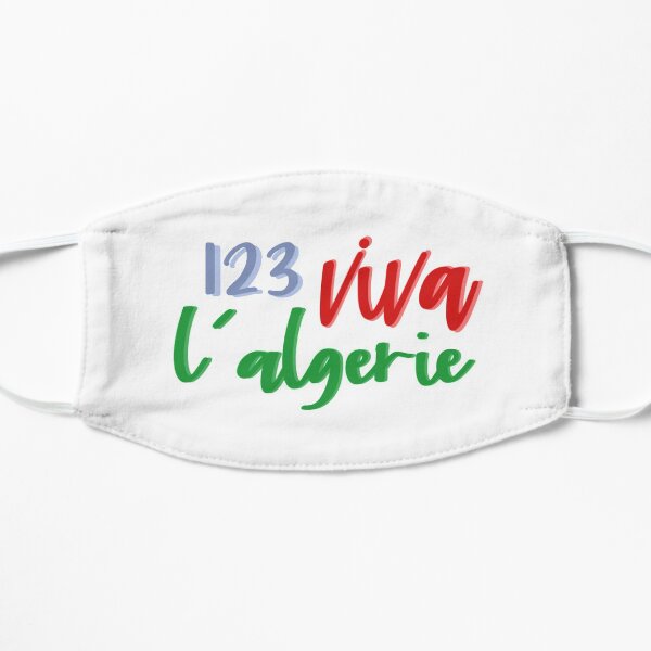 123 viva algerie Masque sans plis