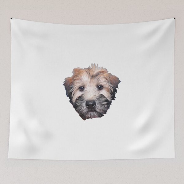 Item preview, Wheatan Terrier Fuzz Ball Puppy Face designed and sold by BankrobberGus.