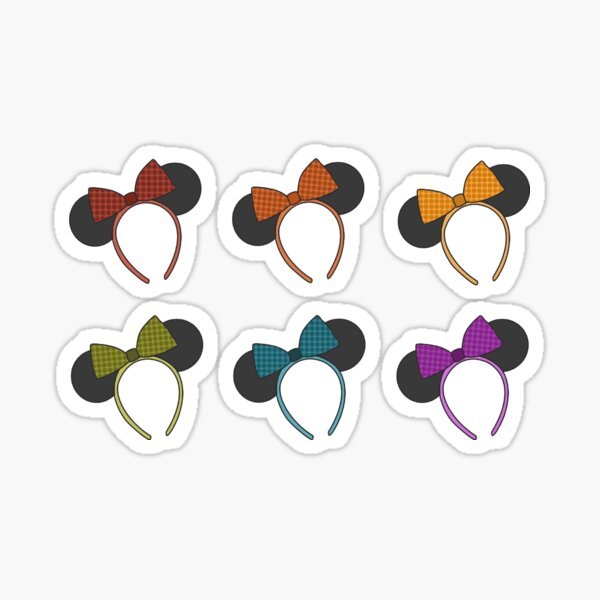 Mini Mouse Ears - Rainbow Pride Illustration Sticker
