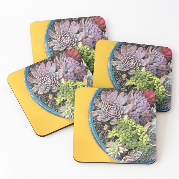 Item preview, Succulent Garden Arrangement on a Yellow Table designed and sold by chelseapearl.