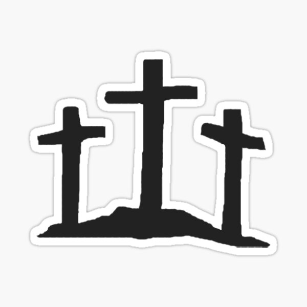 Item preview, Cross Sticker designed and sold by peachteaboba.