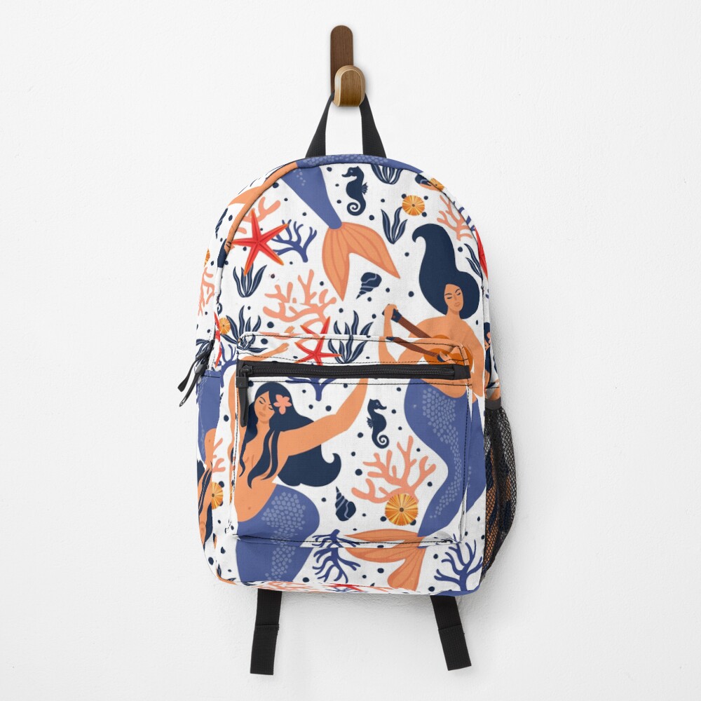The Sirens-- White Backpack