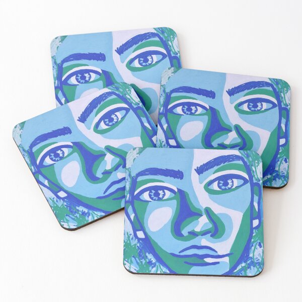 Item preview, Blue, Green, and White Face Paint Pens Design designed and sold by artskye.