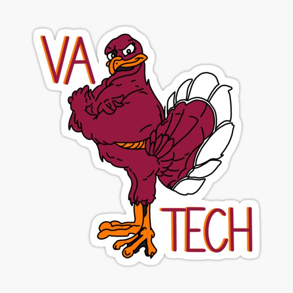 VA tech hokie Sticker