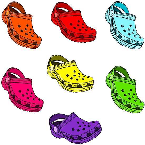 "many crocs stickers pack!!" Photographic Print by ssam Redbubble