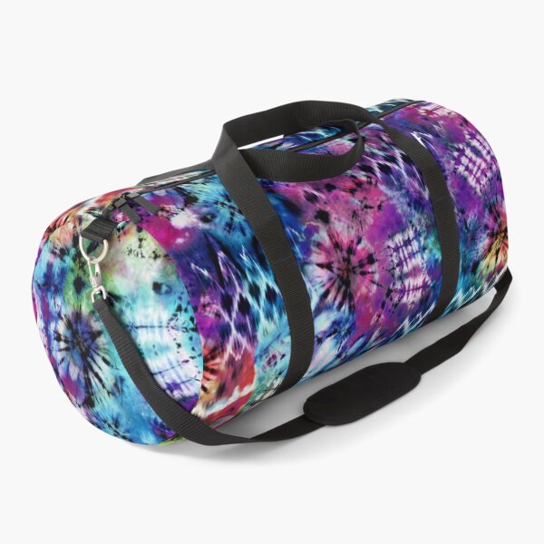 Rainbow signal tie dye Duffle Bag
